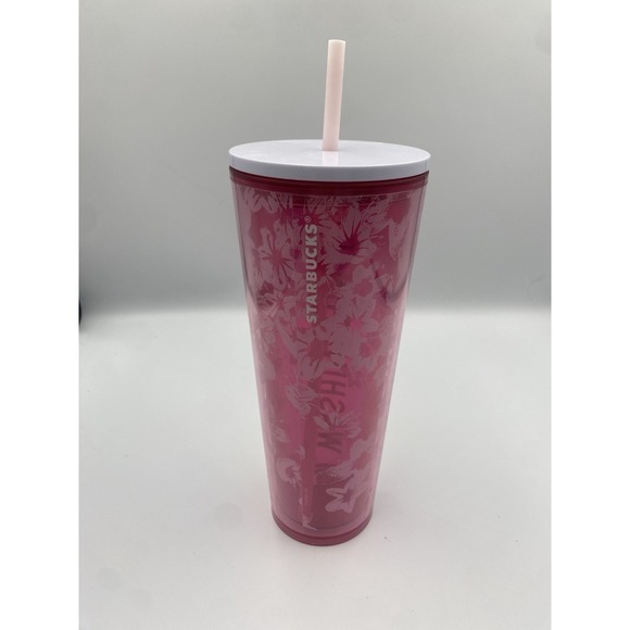 Starbucks Washington DC Cherry Blossom Venti Cold Cup 24oz Nice! Collectible EUC - Picture 2 of 4
